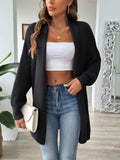 Open Front Long Sleeve Cardigan