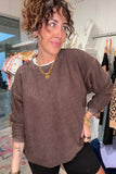 Corded Crew Sweatshirt- Pre-Order