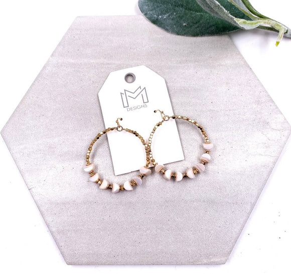 Wilma Earrings - Ivory