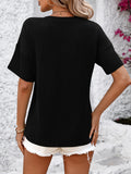 V-Neck Dropped Shoulder T-Shirt