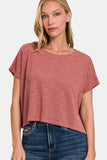 Zenana Round Neck Short Sleeve T-Shirt