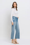 Vervet by Flying Monkey Mid Rise Crop Wide Leg Jeans