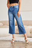 Judy Blue Full Size Braid Side Detail Wide Leg Jeans