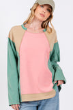 SAGE + FIG Mineral Wash Color Block Top