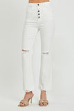 RISEN  Full Size High Rise Button Fly Straight Ankle Jeans