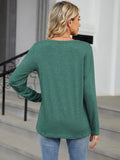 Notched Long Sleeve T-Shirt