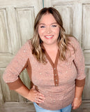 Rustic Floral Henley