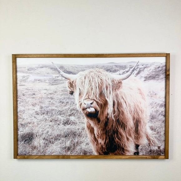 Trotter Highlander Cow sign