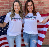 Midwest Patriotic & Proud tee