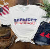 Midwest Patriotic & Proud tee