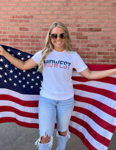 Midwest Patriotic & Proud tee