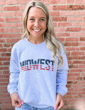 Midwest Patriotic & Proud Crewneck Sweatshirt