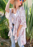 Mauve Tie Dye Kimono