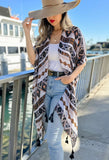 Aztec Printed Kimono