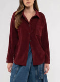 One Step Ahead Corduroy Jacket - Wine