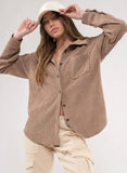 One Step Ahead Corduroy Jacket - Mocha