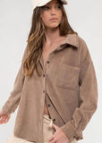 One Step Ahead Corduroy Jacket - Mocha