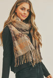 Pixel Print Scarf -2 Colors