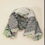 Striped Fray Scarf - 2 Colors