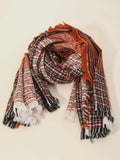 Striped Fray Scarf - 2 Colors