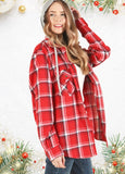 Rosy Cheeks plaid hoodie