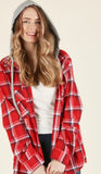 Rosy Cheeks plaid hoodie