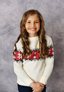 Kids Fair Isle Winter Holiday Sweater