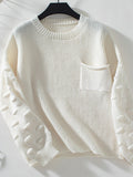 Round Neck Drop Shoulder Sweater