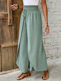 Tied High Waist Wide Leg Pants