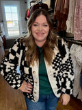 Cozy Checkered Chic Coat