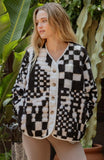 Cozy Checkered Chic Coat