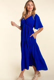 Haptics Tiered Babydoll Maxi Dress with Side Pocket