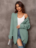 Angel Wings Warm Fall Mixed Knit Open Front Longline Cardigan