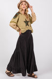 SAGE + FIG High Rise Corduroy Wide Leg Pants