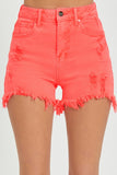 RISEN High Rise Distressed Denim Shorts