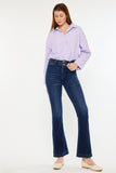 Kancan High Rise Double Waistband Flare Jeans