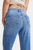 BAYEAS Full Size High Waist Raw Hem Straight Jeans