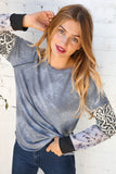 Tie Dye Aztec Color Block Raglan Out Seam Top (dropship)