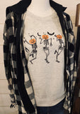 Dancing Skeletons graphic tee