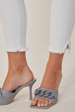 HIGH RISE ANKLE SKINNY WHITE JEANS-KC8604WT