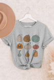 9 COLORFUL PUMPKINS GRAPHIC TEE