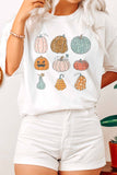 9 COLORFUL PUMPKINS GRAPHIC TEE