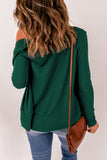 V-Neck Long Sleeve Button-Down Cardigan