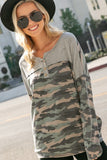 CAMOUFLAGE HENLEY TOP