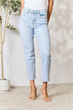 BAYEAS Full Size High Waist Straight Jeans