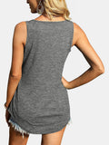 Heathered Square Neck Tank