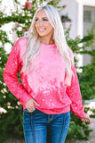 Printed Round Neck Long Sleeve Sweatshirt