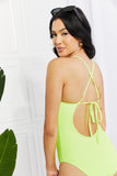 Marina West Swim High Tide One-Piece in Lemon-Lime