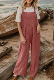 Full Size Wide Leg Front Pocket Jumpsuit