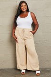 HEYSON Love Me Full Size Mineral Wash Wide Leg Pants